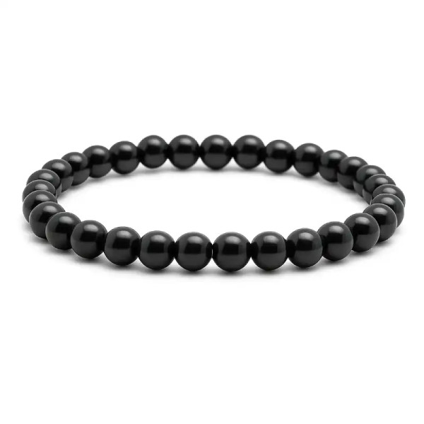 Pulsera de Obsidiana Negra para Hombre – Protección para malas energías