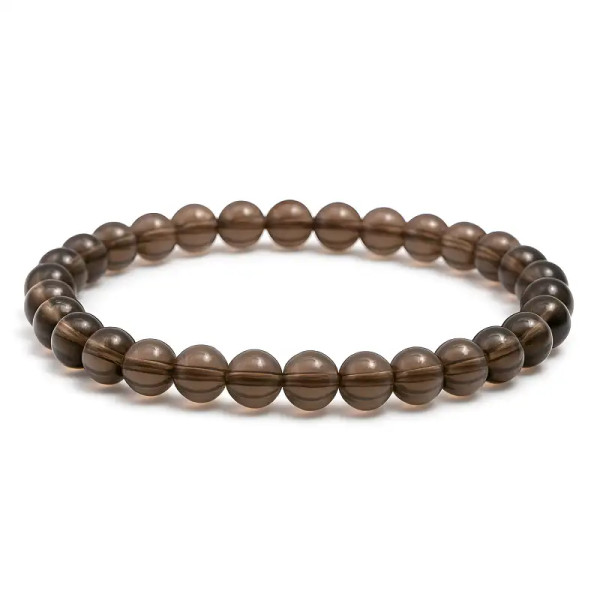 Estabilidad y protección con nuestra pulsera de cuarzo ahumado.