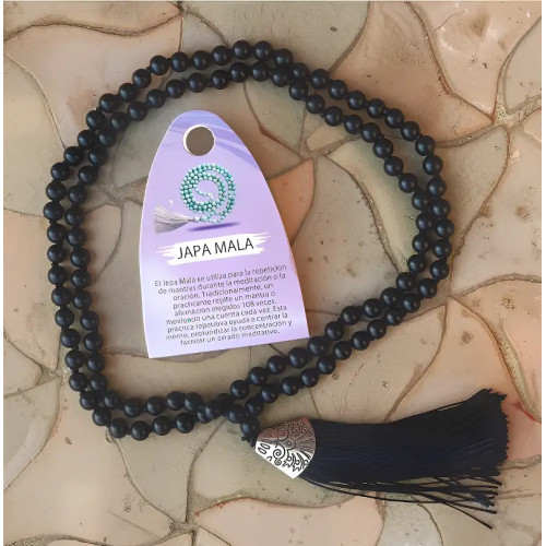 Japa Mala de Shungita | 108 Cuentas de Poder Protector