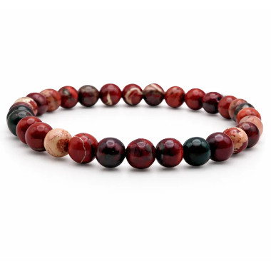 Pulsera de Jaspe Rojo - Elegancia Natural y Energía Vital 2