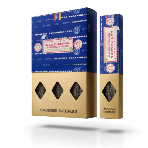 Incienso Orgánico Satya Nag Champa Smudge 25g | Aroma espiritual y purificador
