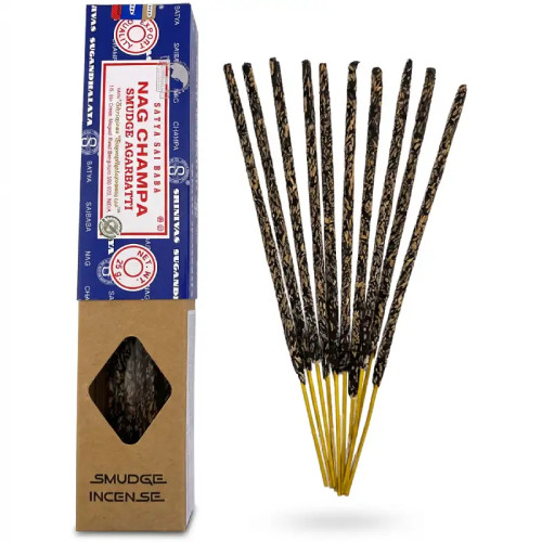 Incienso Orgánico Satya Nag Champa Smudge 25g | Aroma espiritual y purificador