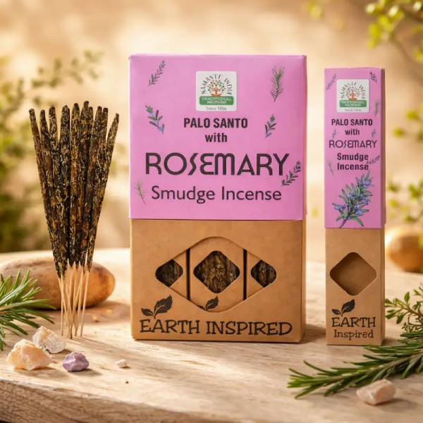 Incienso Romero y Palo Santo Namaste India 25g | Earth Inspired