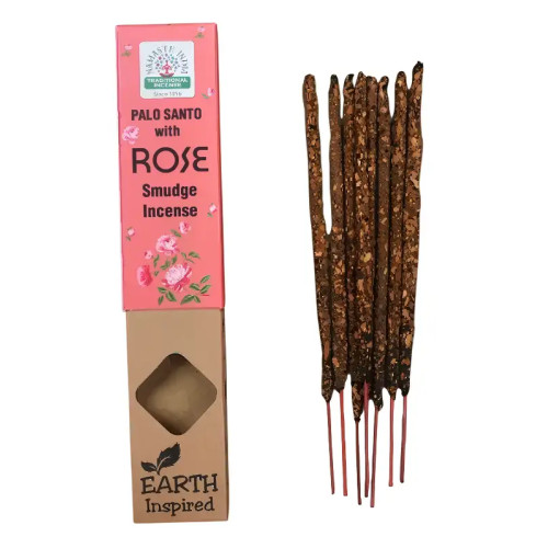 Incienso Palo Santo y Rosa Natural | Namaste India Earth Inspired Sahumerio