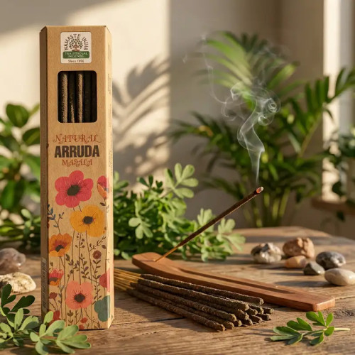 Incienso Natural de Ruda Namaste India Masala 30g | Limpieza Energética
