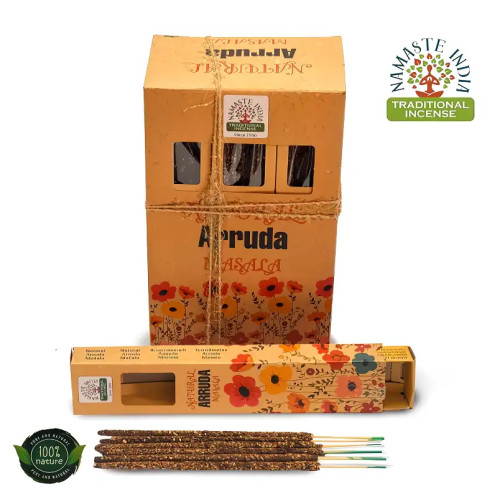 Incienso Natural de Ruda Namaste India Masala 30g | Limpieza Energética