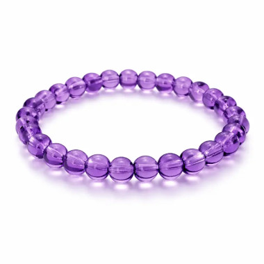 Pulsera con piedra natural amatista. Pulseras de piedra venta online. 2
