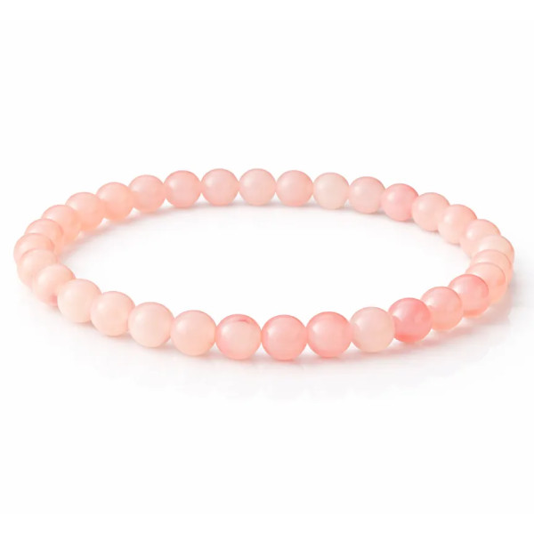 Pulsera de Cuarzo Rosa 6 mm – Amor, Sanación y Energía del Corazón