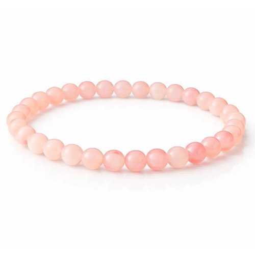 Pulsera de Cuarzo Rosa 6 mm – Amor, Sanación y Energía del Corazón