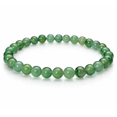 Pulsera piedra natural aventurina verde. 2