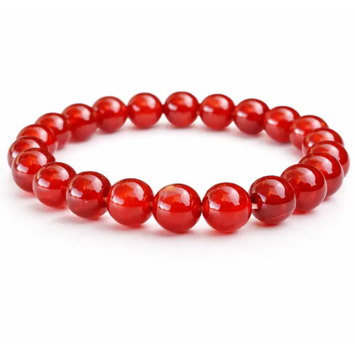 Pulsera de Cornalina 8mm – Energía Vital y Confianza | Piedra Natural