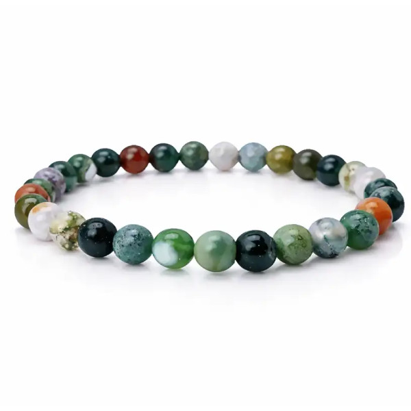 Descubre la vibrante Pulsera de Ágata India Multicolor,