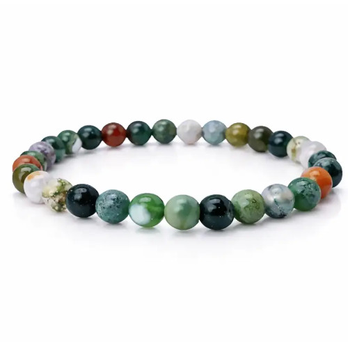 Descubre la vibrante Pulsera de Ágata India Multicolor,