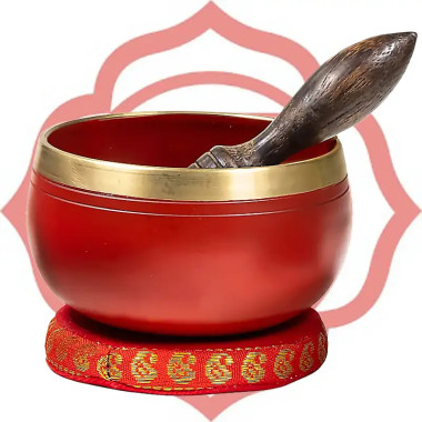 Cuenco Tibetano Chakra Raíz – Armonización - Hecho de forma artesanal