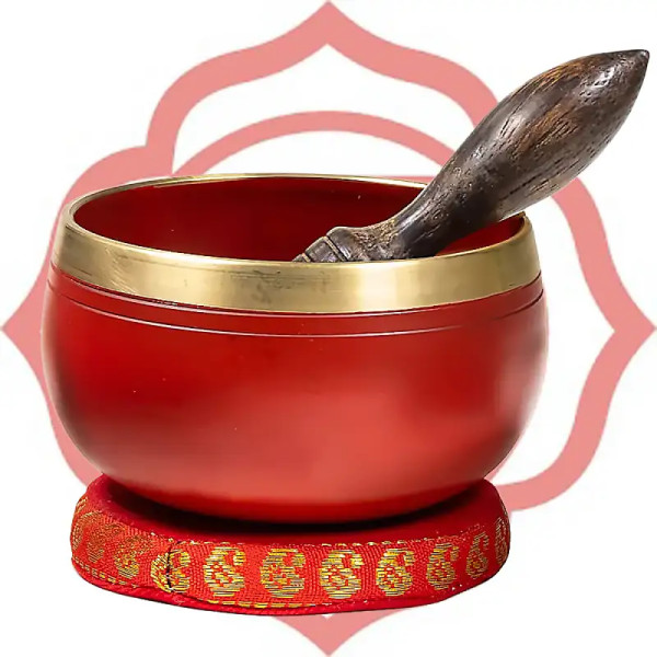 Cuenco Tibetano Chakra Raíz – Armonización - Hecho de forma artesanal