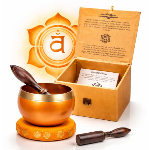 Cuenco Tibetano Chakra Sacro – Creatividad, Fluidez y Energía Vital