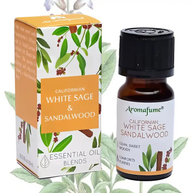 Esencia Salvia Blanca & Sándalo – Limpieza Energética y Calma Aromática