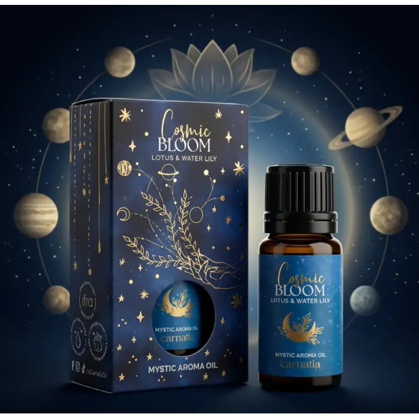 Aceite Aromático Cosmic Bloom – Flor de Loto & Nenúfar Místico