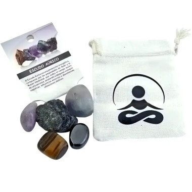 Kit de Minerales Escudo Áurico – Protección Energética 2