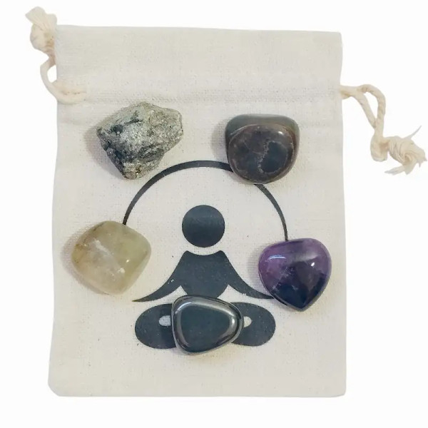 Kit de Minerales Escudo Áurico – Protección Energética
