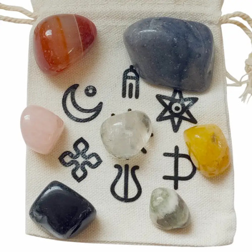Kit de Minerales Siete Potencias- Protección, Prosperidad y Equilibrio