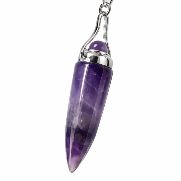 Péndulo de Amatista con Piedras de los Siete Chakras – Armonía