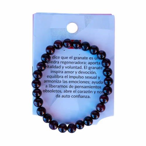 Pulsera de Granate Natural – Energía, Pasión y Protección