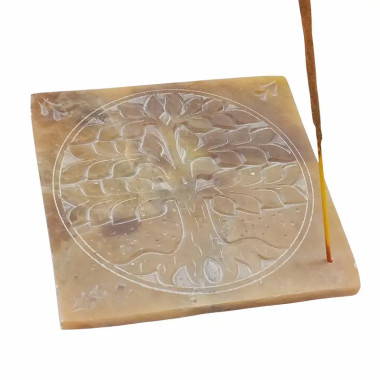 Quemador de Incienso Árbol de la Vida – Esteatita Natural 10×10 cm 2