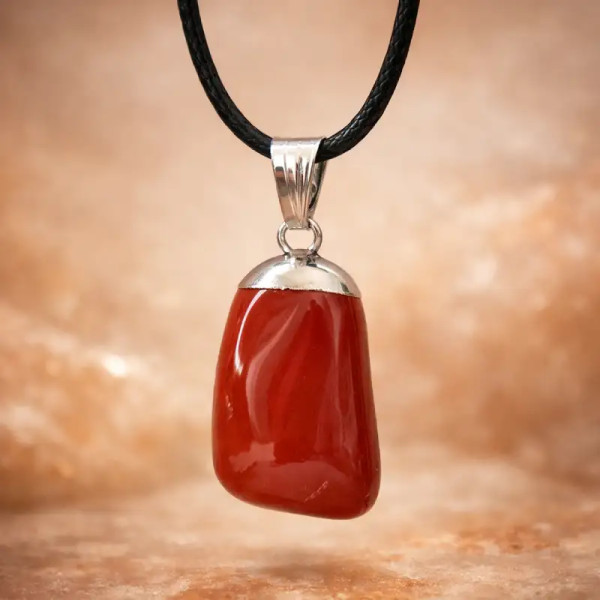 Colgante de Jaspe Rojo – Vitalidad, Fuerza y Protección