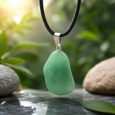 Colgante de Aventurina Verde – Equilibrio, y Armonía Interior