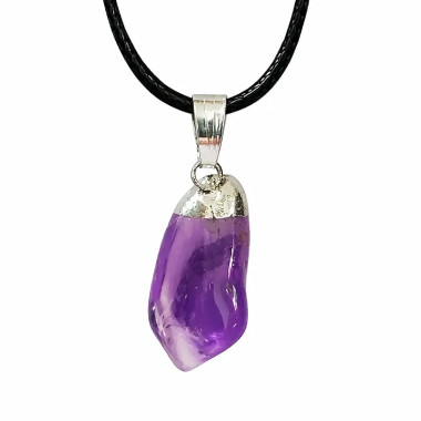 Colgante de Amatista Pulida – Protección, Calma y Claridad Espiritual