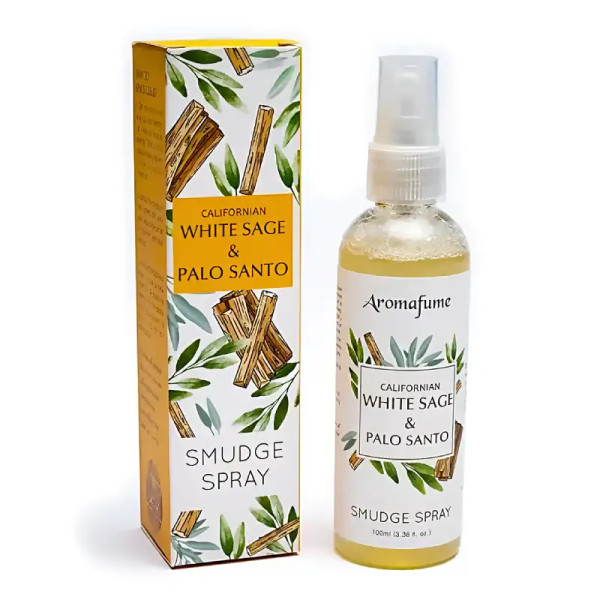 Spray Smudge de Salvia Blanca y Palo Santo 100ml- Purificador Sin Humo