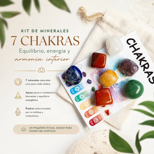 Kit de Minerales 7 Chakras – Energía y Armonía Interior