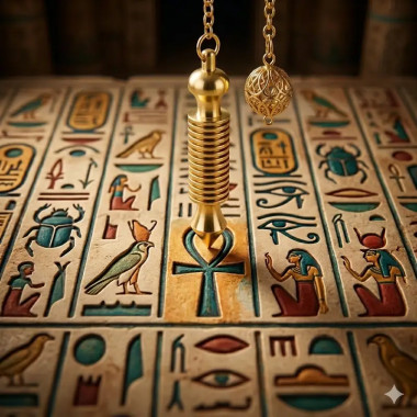 Péndulo Isis 16 Anillas Oro para Radiestesia | Equilibrio Energético 2