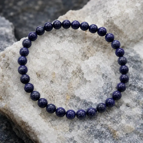 "Pulsera de Aventurina Azul Ajustable| Calma y Coraje"