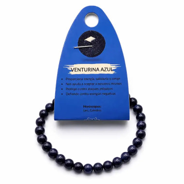 "Pulsera de Aventurina Azul Ajustable| Calma y Coraje" 2
