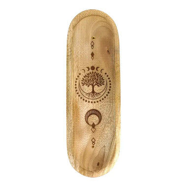 Porta Incienso Árbol de la Vida de Madera | Armonía y Paz