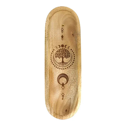 Porta Incienso Árbol de la Vida de Madera | Armonía y Paz