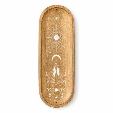Porta Incienso Ritual Cósmico de Madera | Paz y Armonía 2