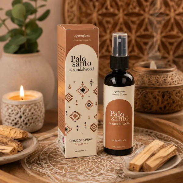 Smudge Spray Palo Santo & Sándalo | Purificación Premium