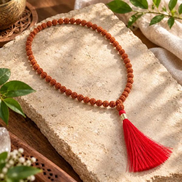 Mala de Viaje Rudraksha 54 Cuentas 6 mm | MandalaBisutería