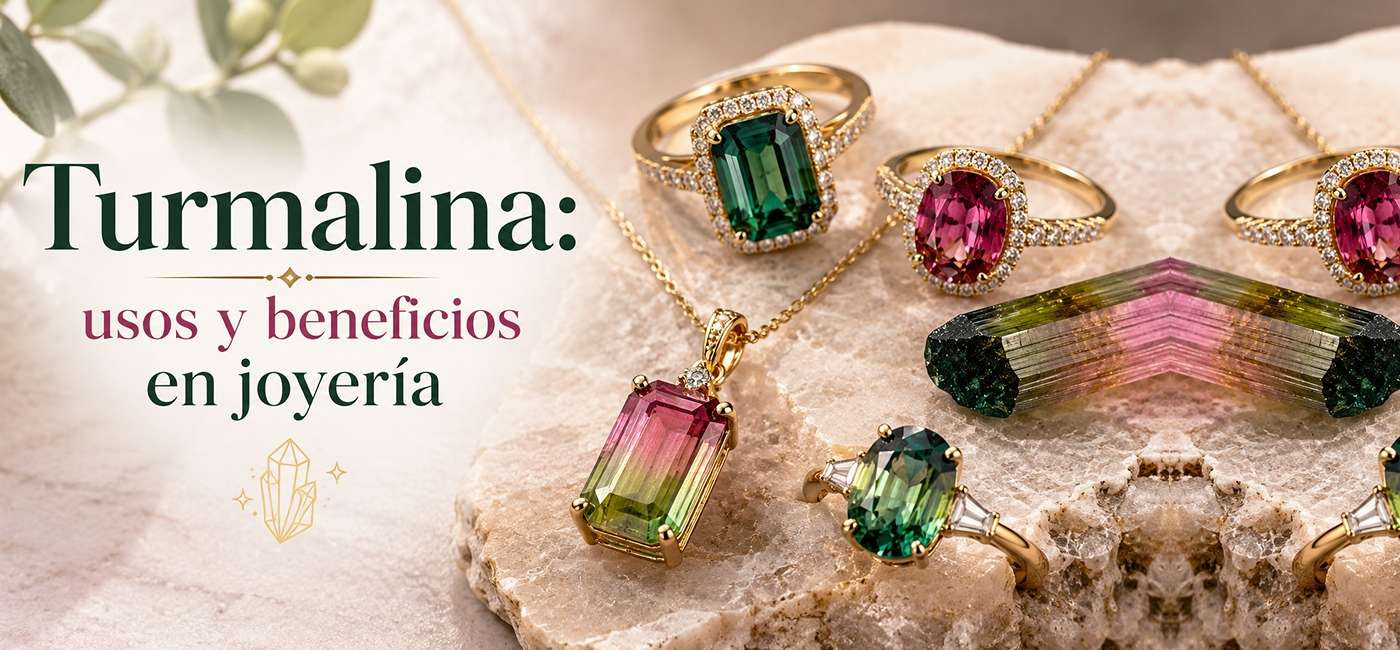 Turmalina: usos y beneficios en joyería
